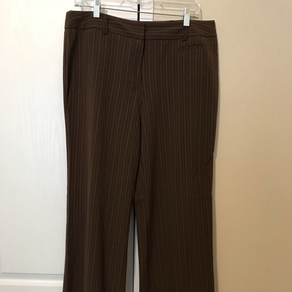 George - Brown Pinstripe Pants